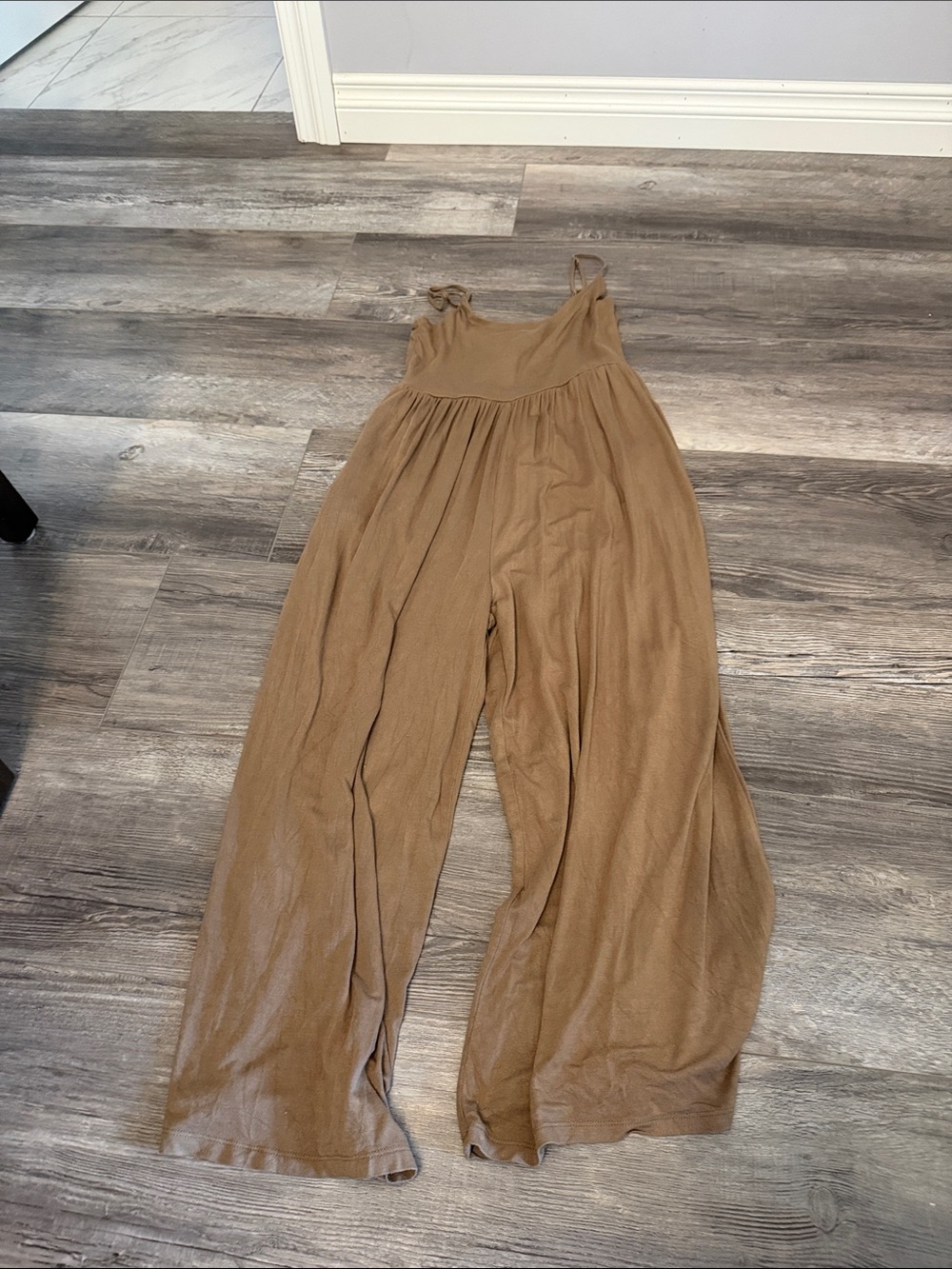 Women's Wide-Leg Jumpsuit in Camel